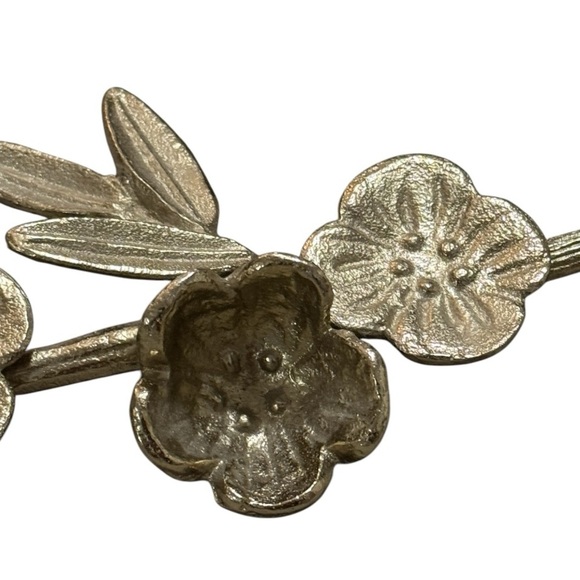 OPALHOUSE Gold Floral Metal Stem Decor Tablescape Table Bud Set of 2 18 inch Art - Picture 6 of 7